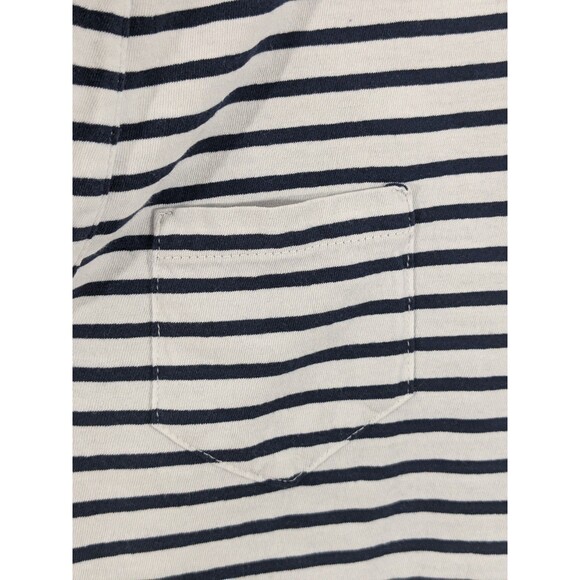 Frank & Eileen Charlotte Perfect Polo Shirt Tee Lab Medium Striped 100% Cotton - Picture 6 of 10